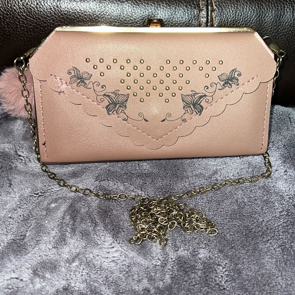 Women’s clutch with straps, EUC